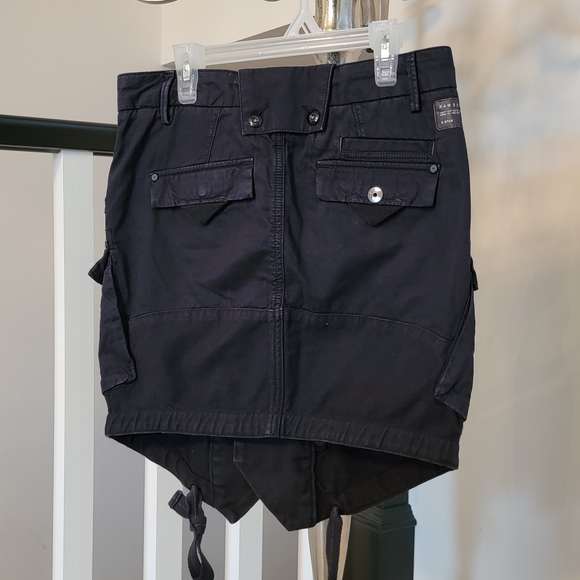 G-Star Raw Navy Cargo Skirt sz26 - Picture 2 of 11
